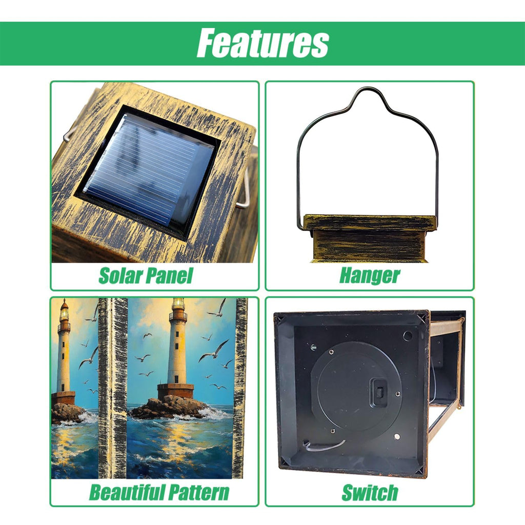 Waterproof Solar Powered Hanging Lantern U26959