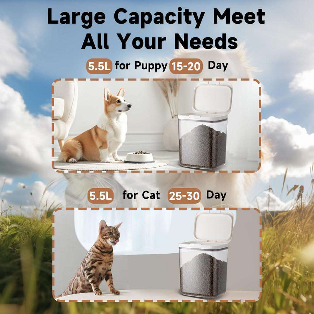 5 lbs Airtight Pet Food Storage Container with Lid L732