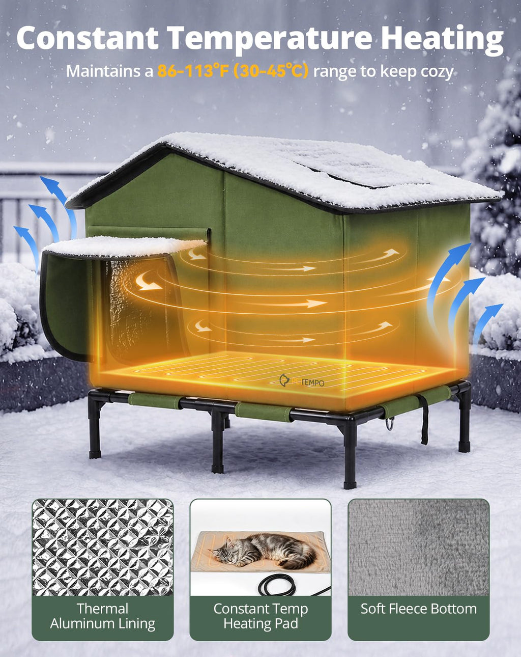 Heated Cat House B2511