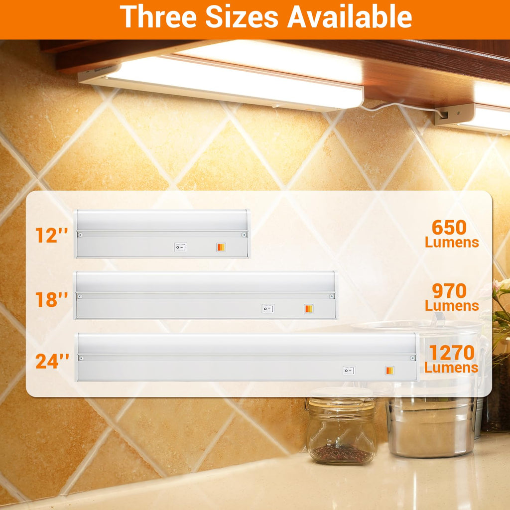 24" Hardwired Under Cabinet Light, 1270 Lumens (1 Pack) B94386