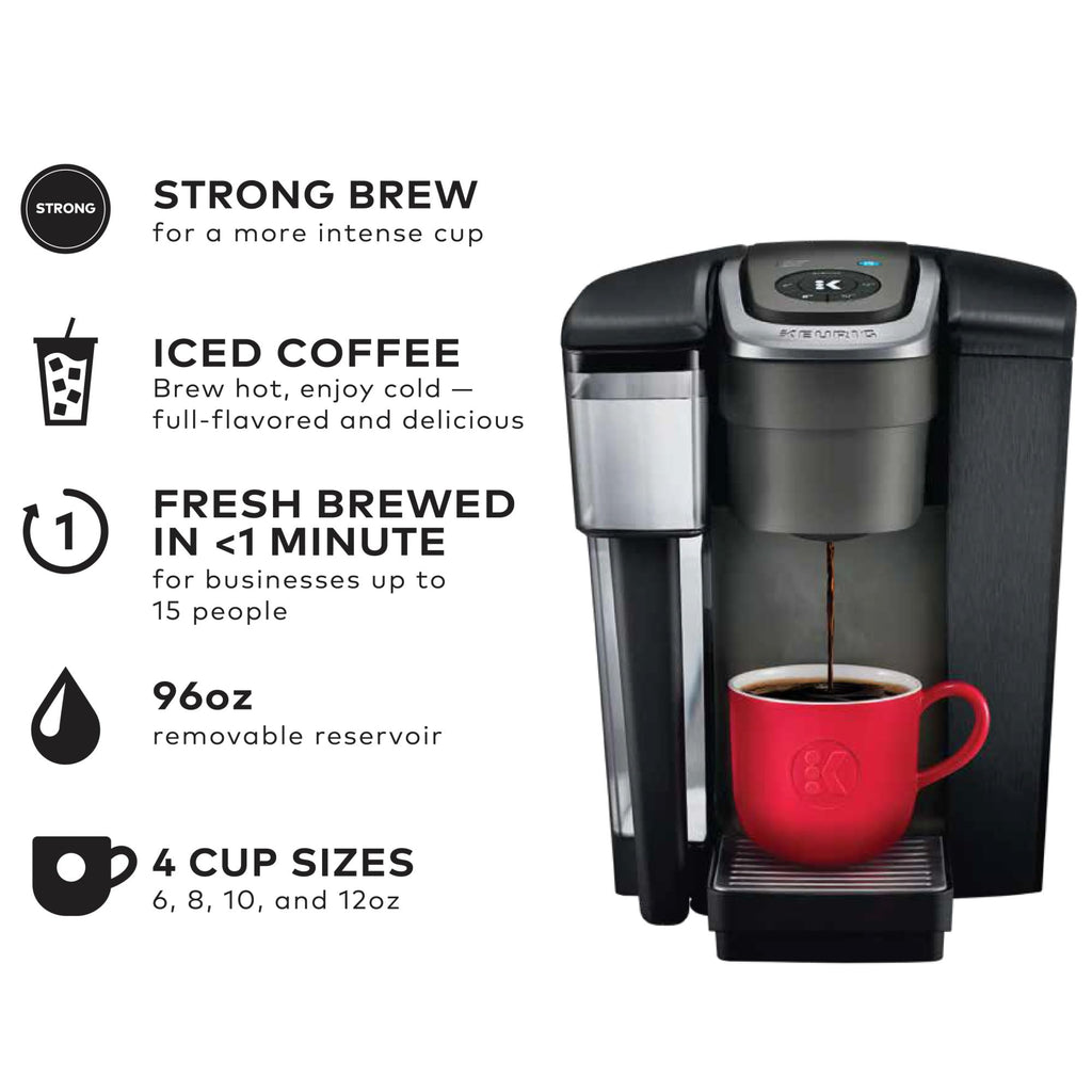 Single Serve Coffee Maker, 96 oz Water Reservoir, Black F362