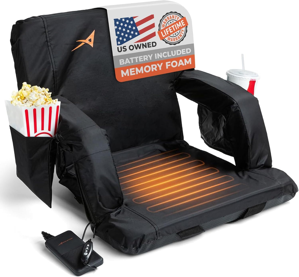 Heated Stadium Seats for Bleachers with Back Support T31487