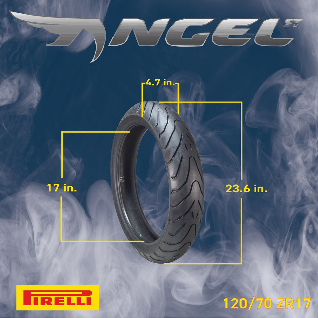 Motorcycle Tire Set 120/70ZR17 58W & 180/55ZR17 73W B7498