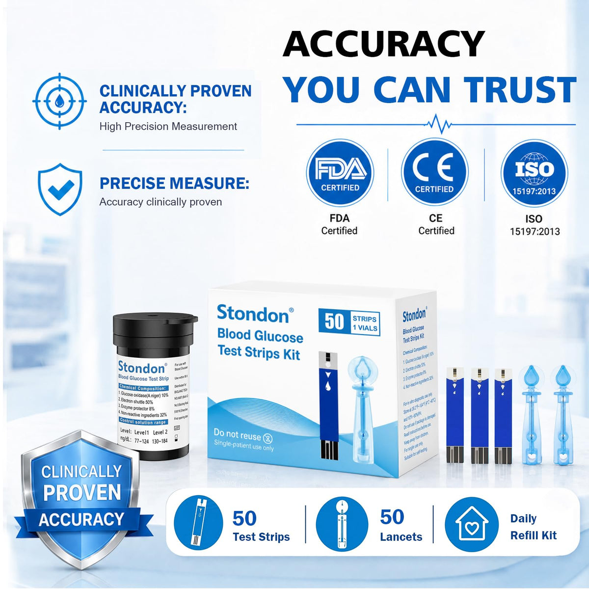 Test Strips and Lancets 50 Count A430