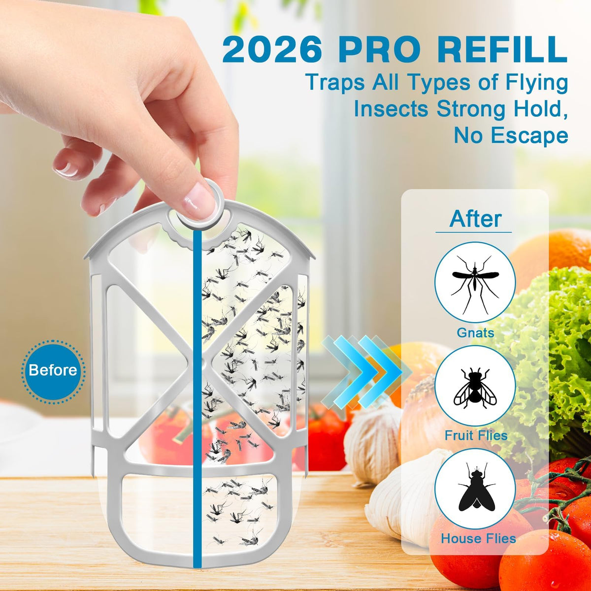 16 Pack Refill Cartridges for Flying Insect Trap J77301