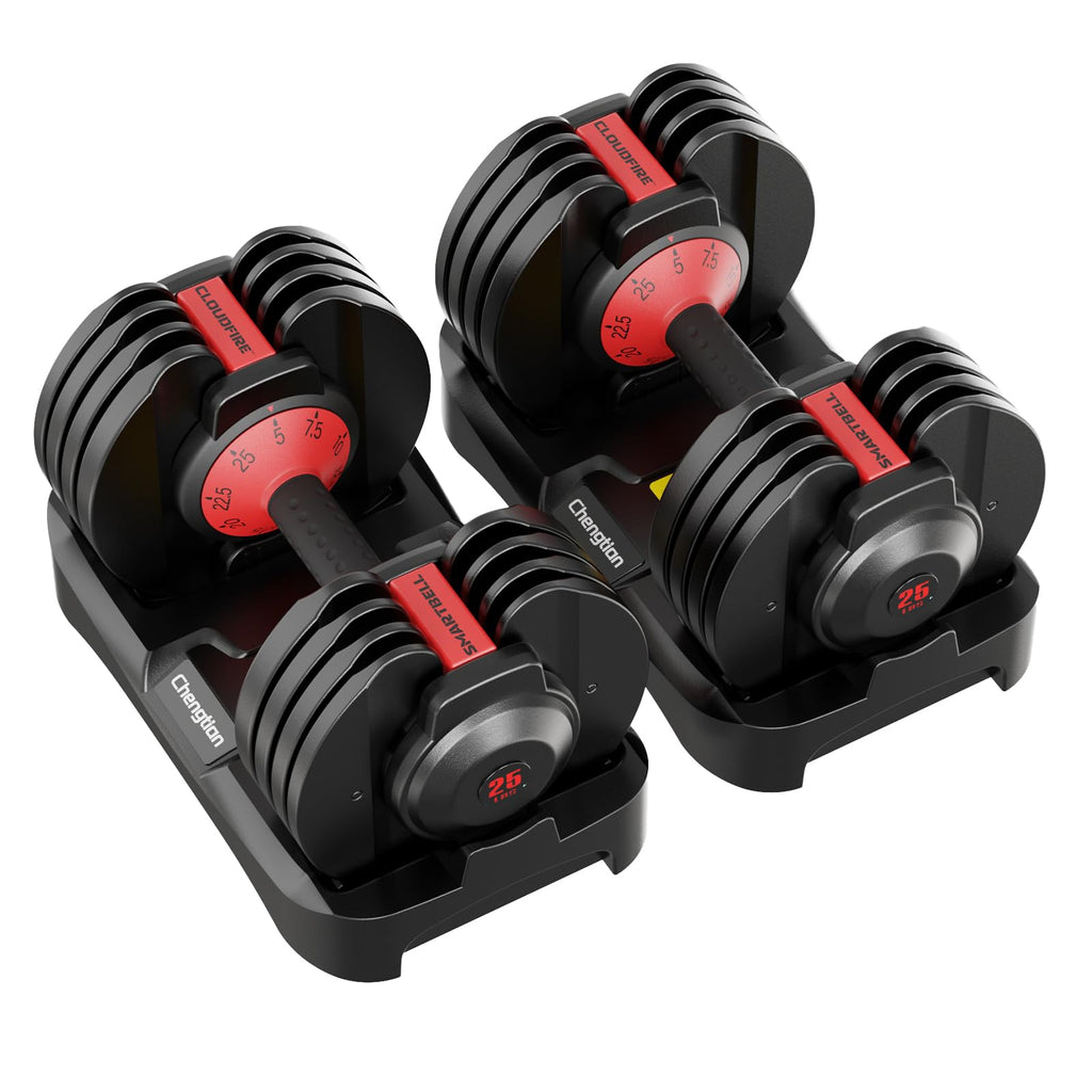 Adjustable Dumbbell Set of 2 with Anti-Slip Handle W526