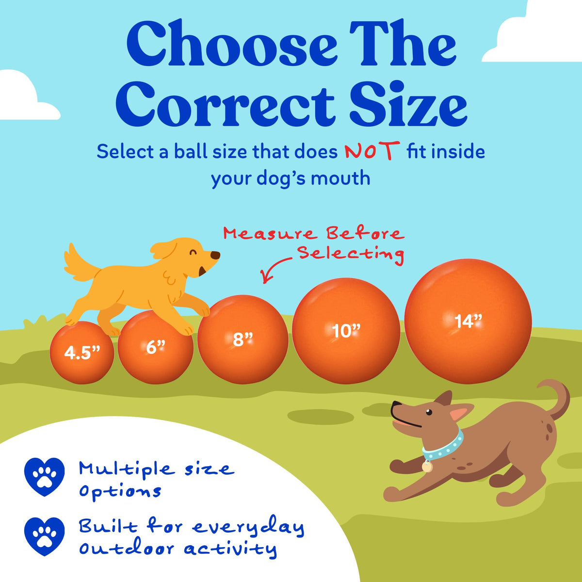 Red 10 Inch Dog Ball J930