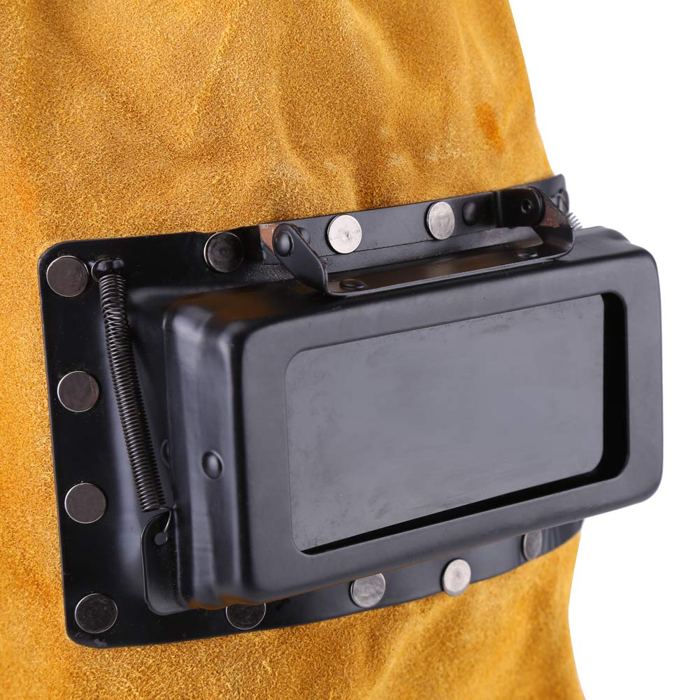 Leather Welding Hood with Flip-Up Lens W481927