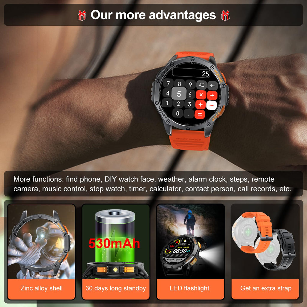 Military Smart Watch with GPS A86472