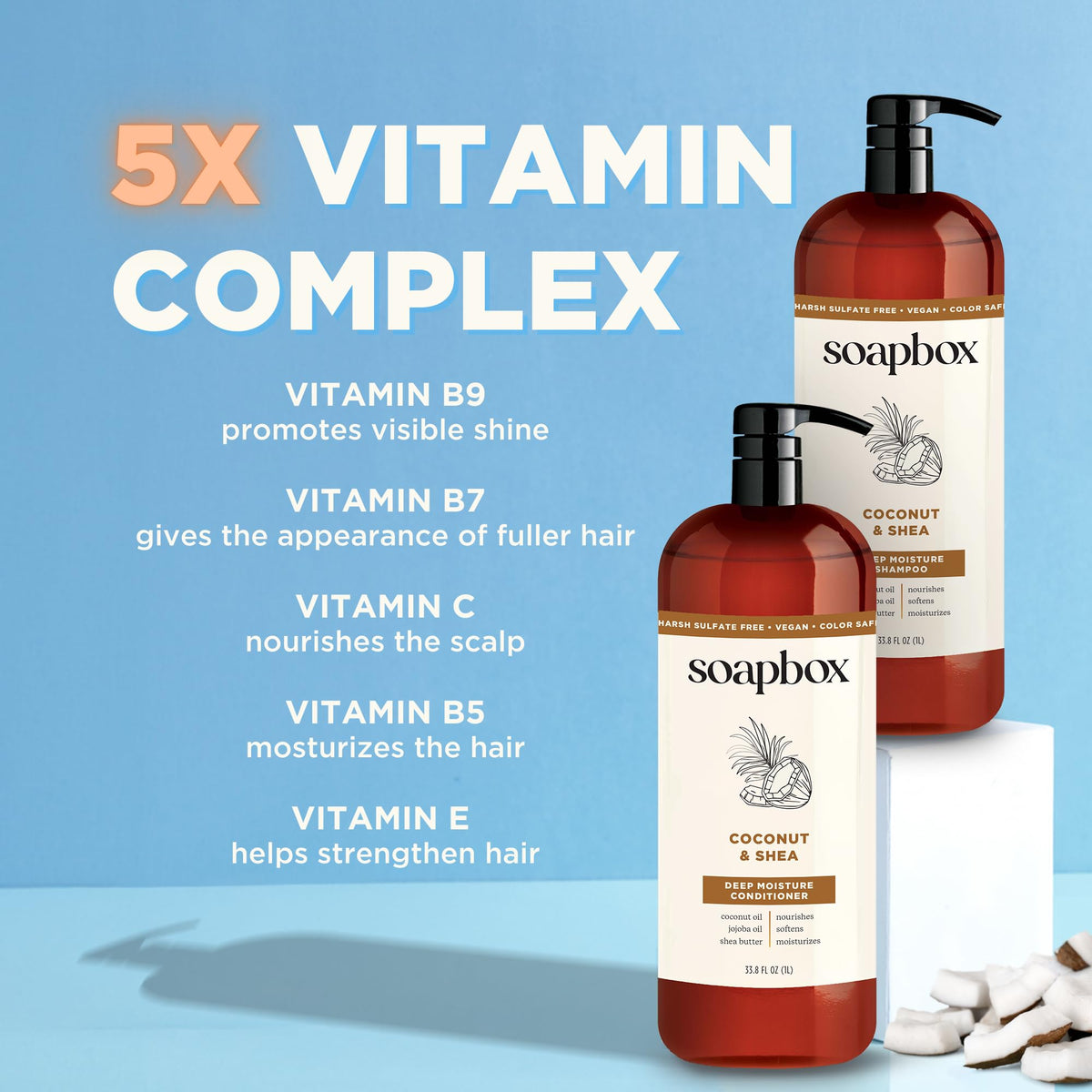 Coconut & Shea Shampoo & Conditioner Set K1022