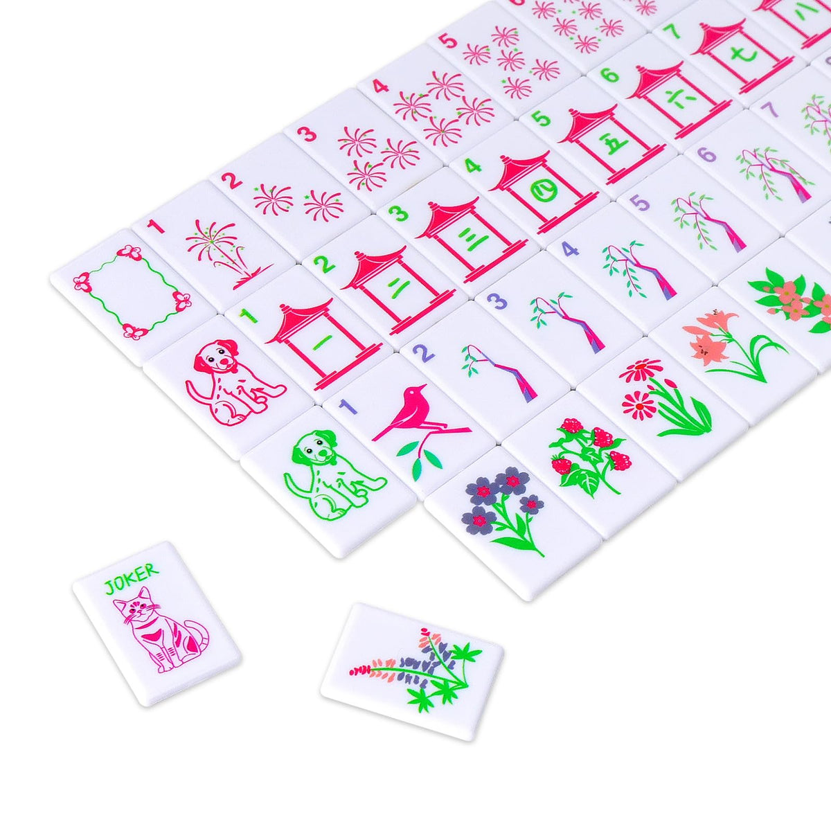 Large Mahjong Set with 160 Tiles, 4 Racks & Carrying Bag R877