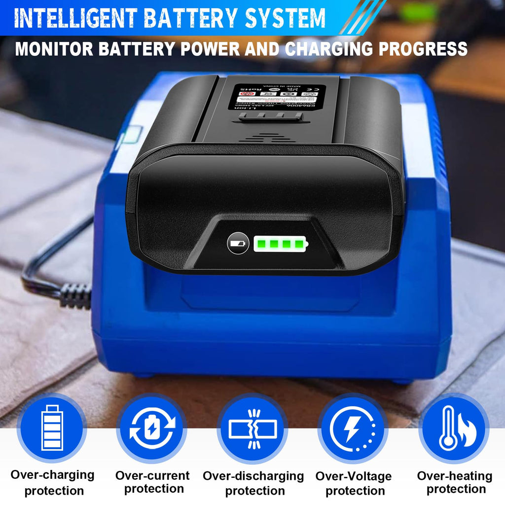 40V 4.0Ah Rechargeable Lithium Ion Replacement Battery V53978