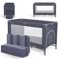 Foldable Lightweight Travel Cot with Carry Bag, Navy Blue I6178