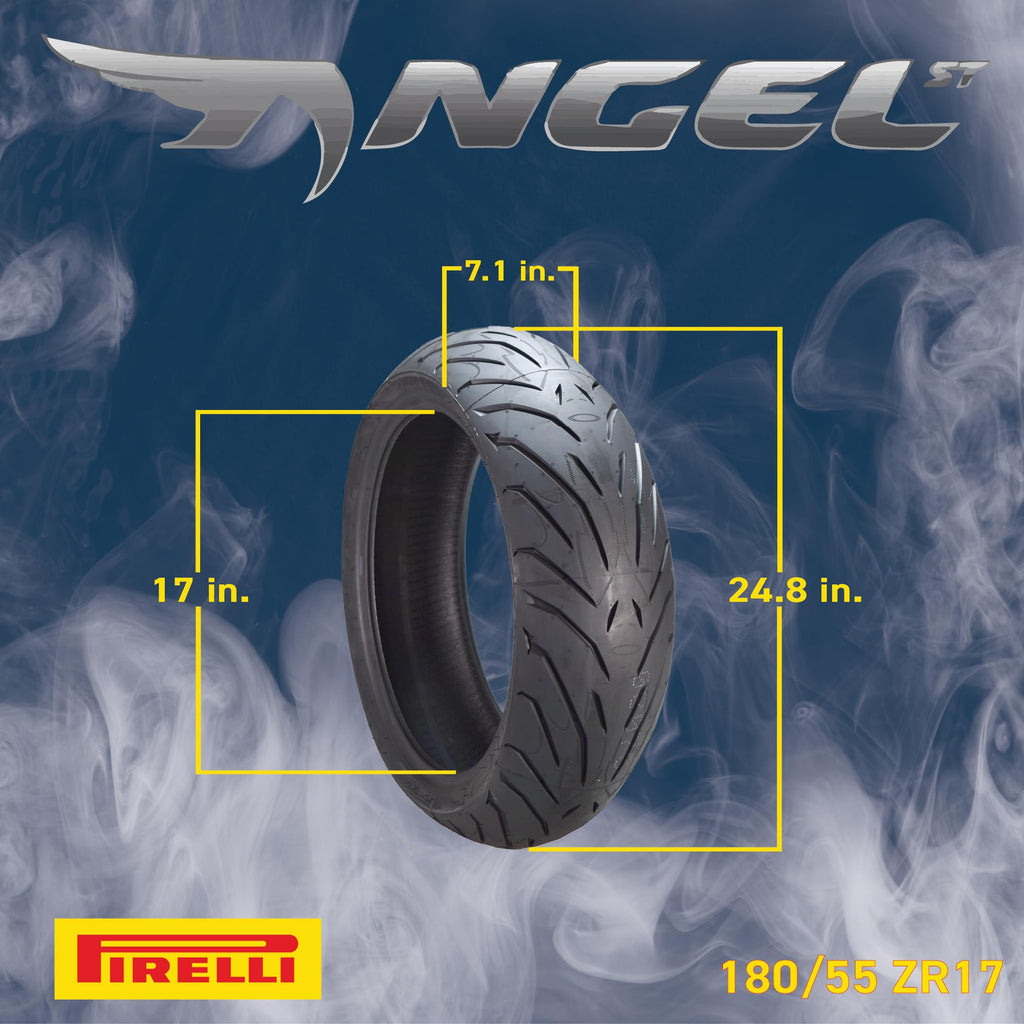 Motorcycle Tire Set 120/70ZR17 58W & 180/55ZR17 73W B7498