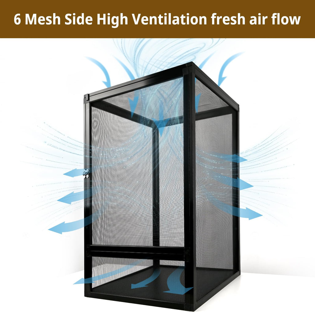33 Gallon Open-Air Mesh Reptile Terrarium Cage F96564