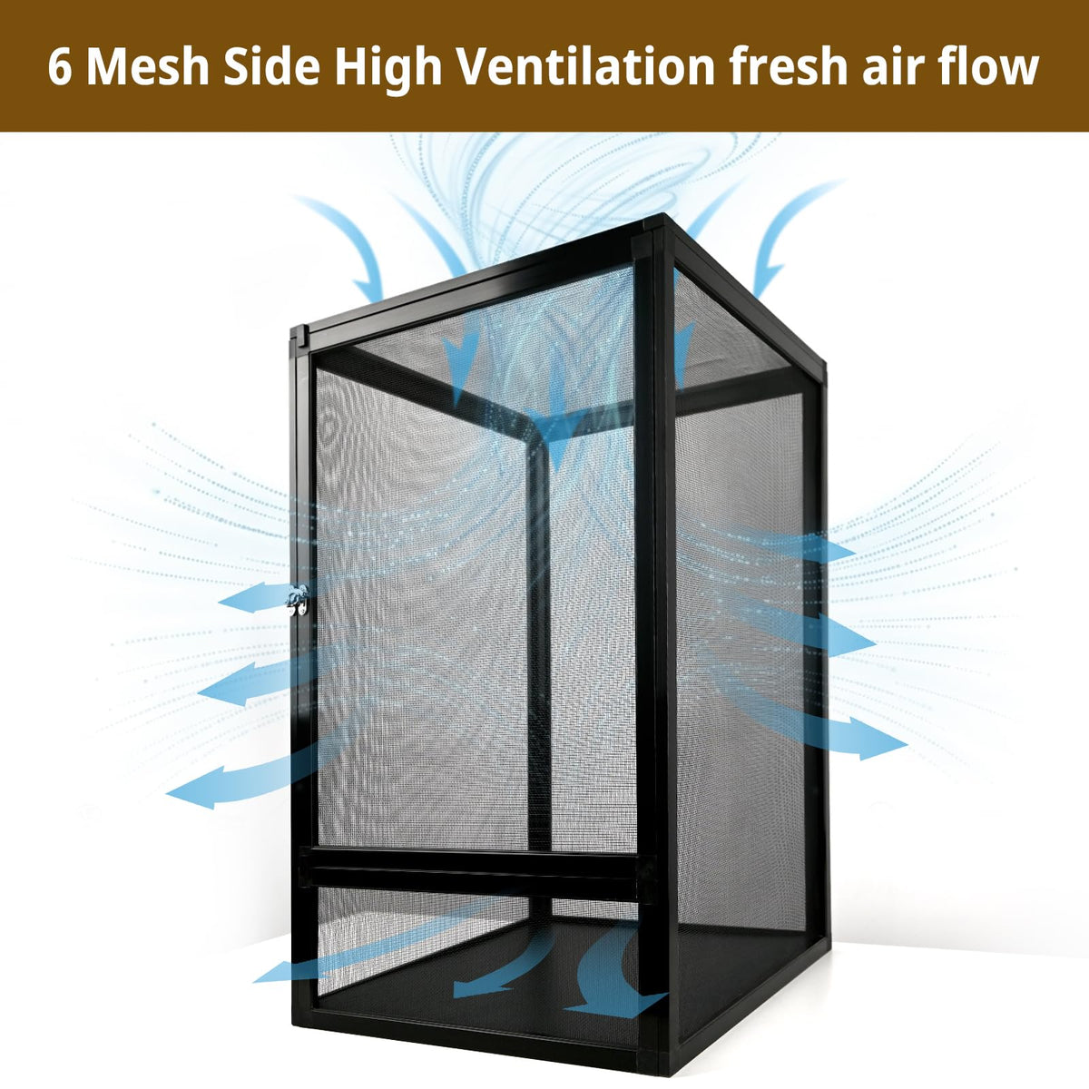 33 Gallon Open-Air Mesh Reptile Terrarium Cage F96564