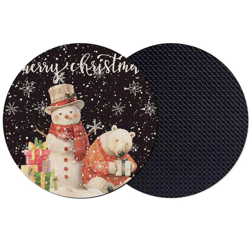 Black Silicone Coasters Set of 2 F482