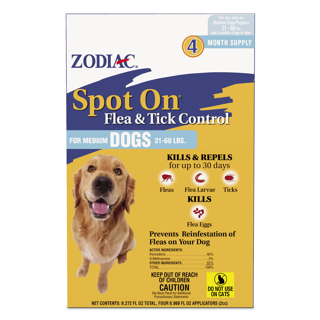 Flea & Tick Control Medium Dogs 4 Pack G485743