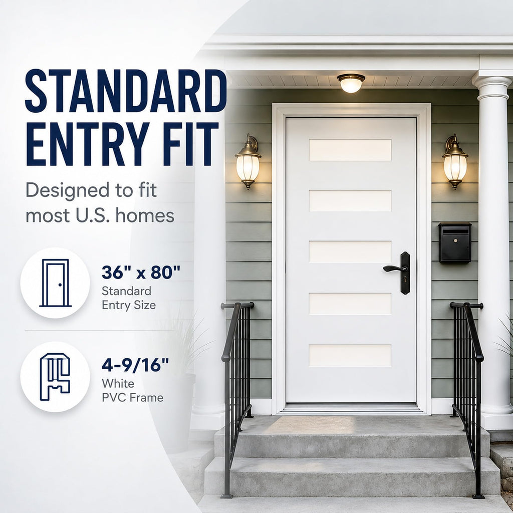 36"x80" Fiberglass Entry Door K456