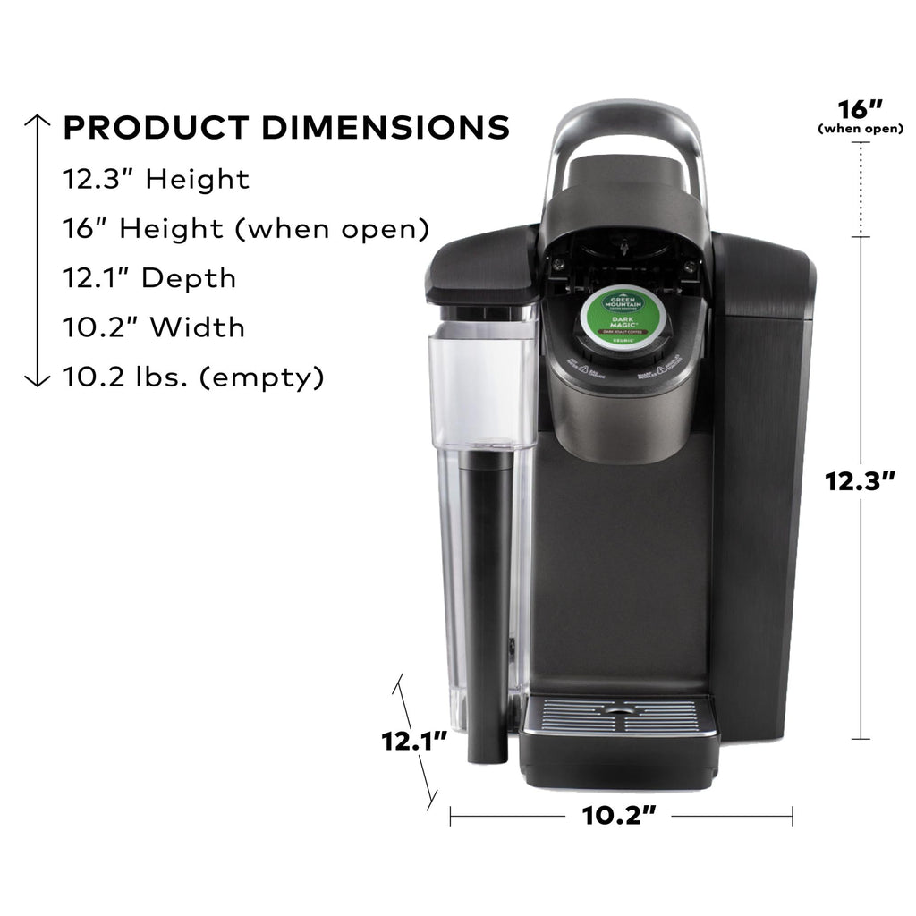 Single Serve Coffee Maker, 96 oz Water Reservoir, Black F362