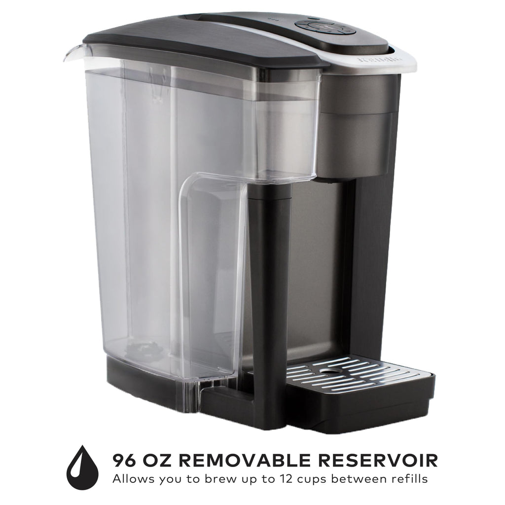 Single Serve Coffee Maker, 96 oz Water Reservoir, Black F362