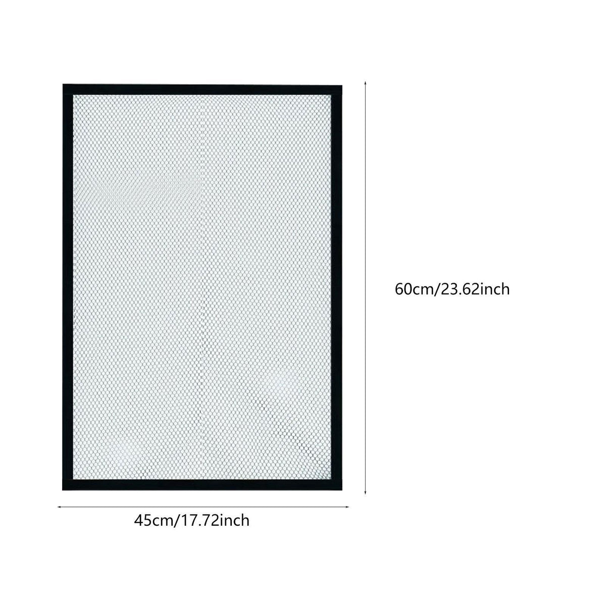 5mm Mesh Clear Aquarium Screen Top Cover 60x45cm Y839644