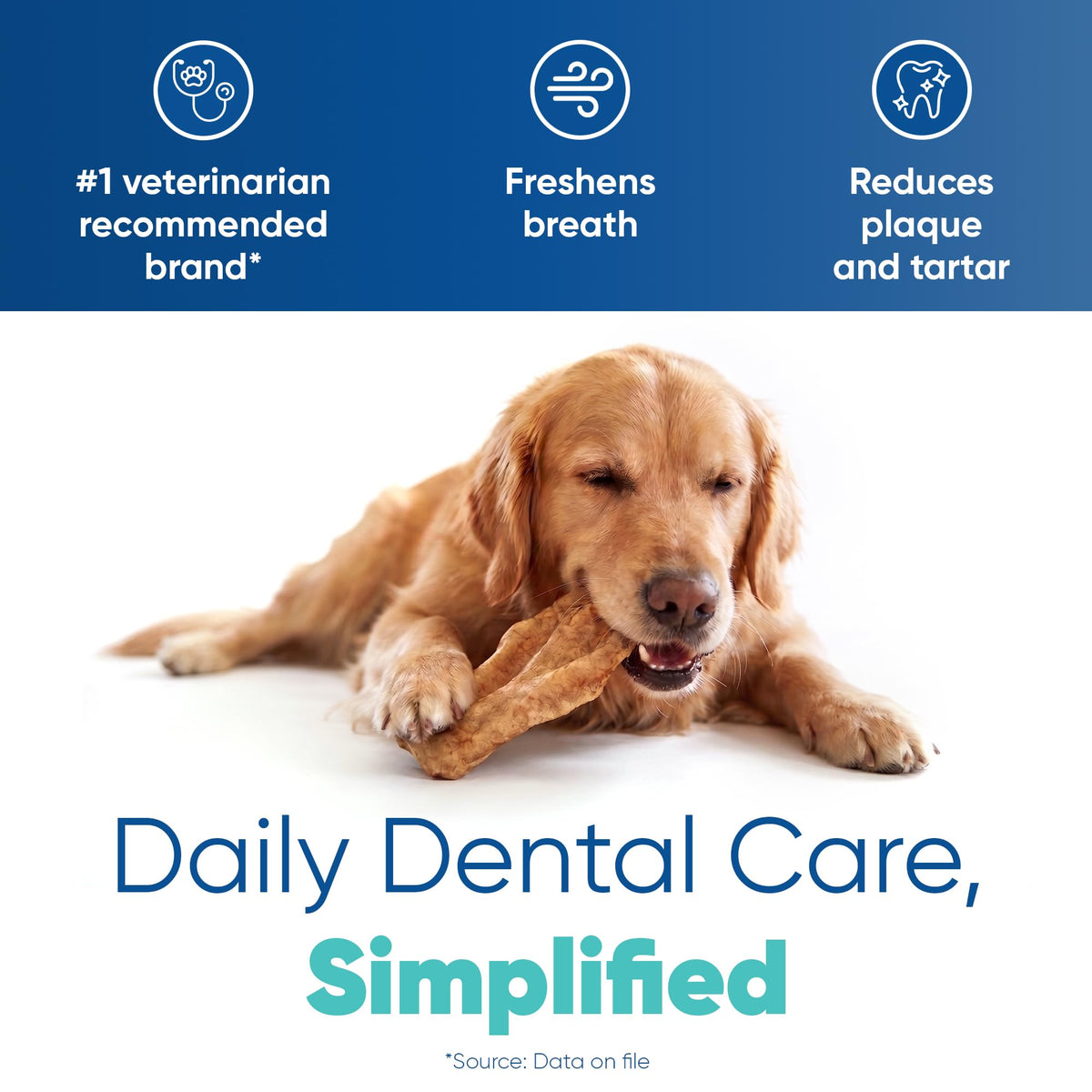 Large Tartar Control Enzymatic Oral Hygiene Chews for Dogs L91710