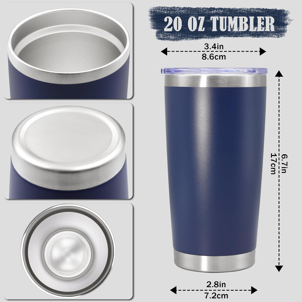 20oz Insulated Stainless Steel Tumbler with Lid L384