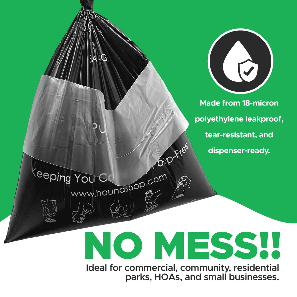 XL Pull-Strap Header Pet Waste Bags G146