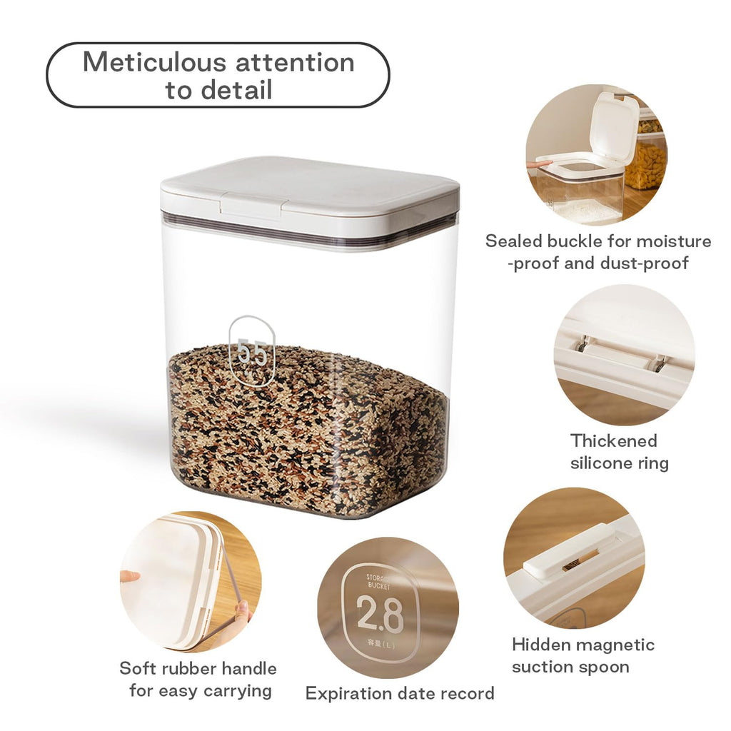 5 lbs Airtight Pet Food Storage Container with Lid L732