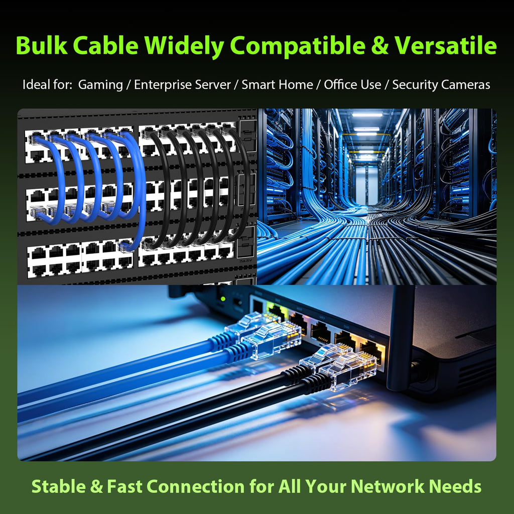 Cat 6 1000 ft 23AWG Solid Bare Copper UTP Ethernet Cable G433