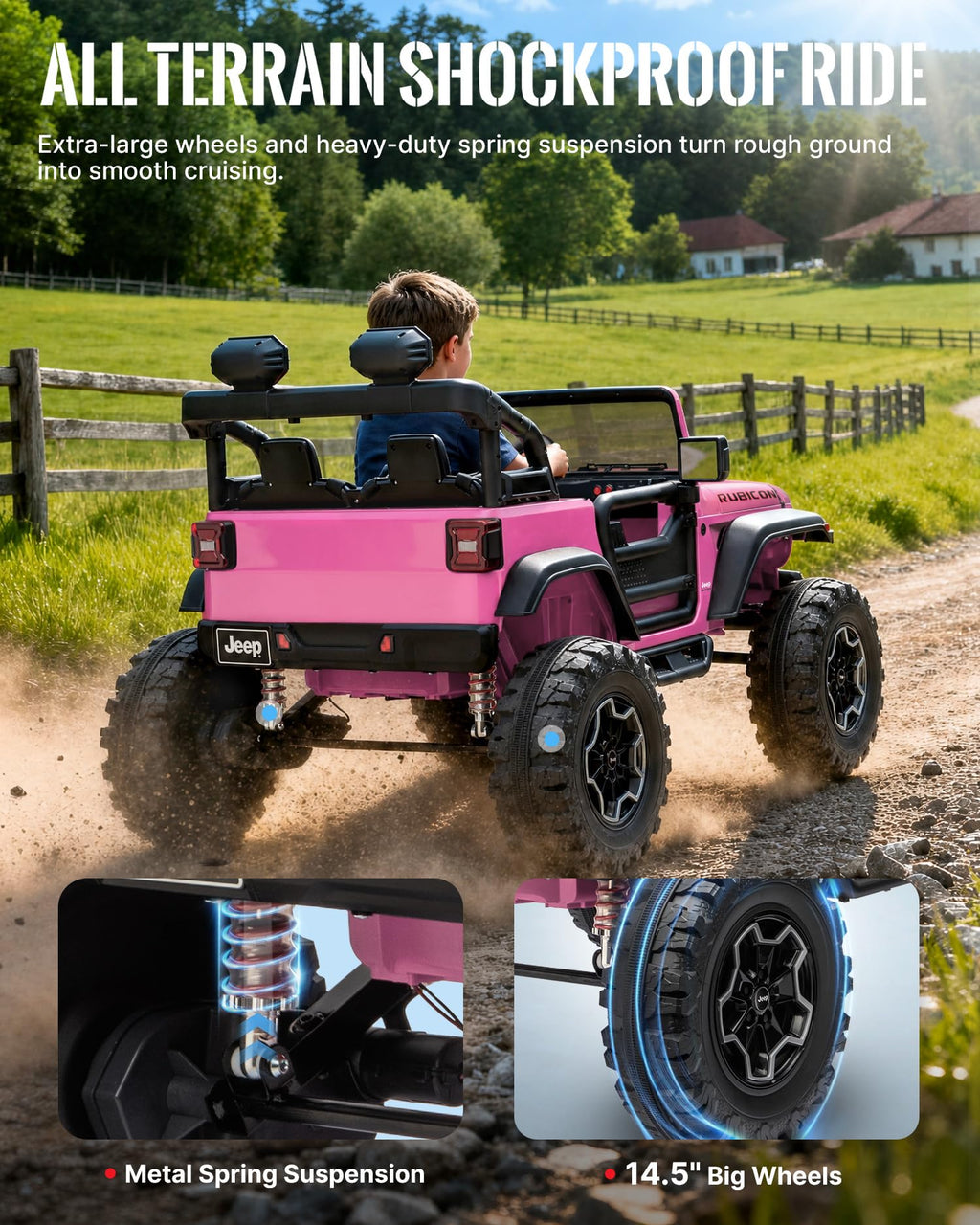 24V 2 Seater Ride on Car with Remote Control F29005