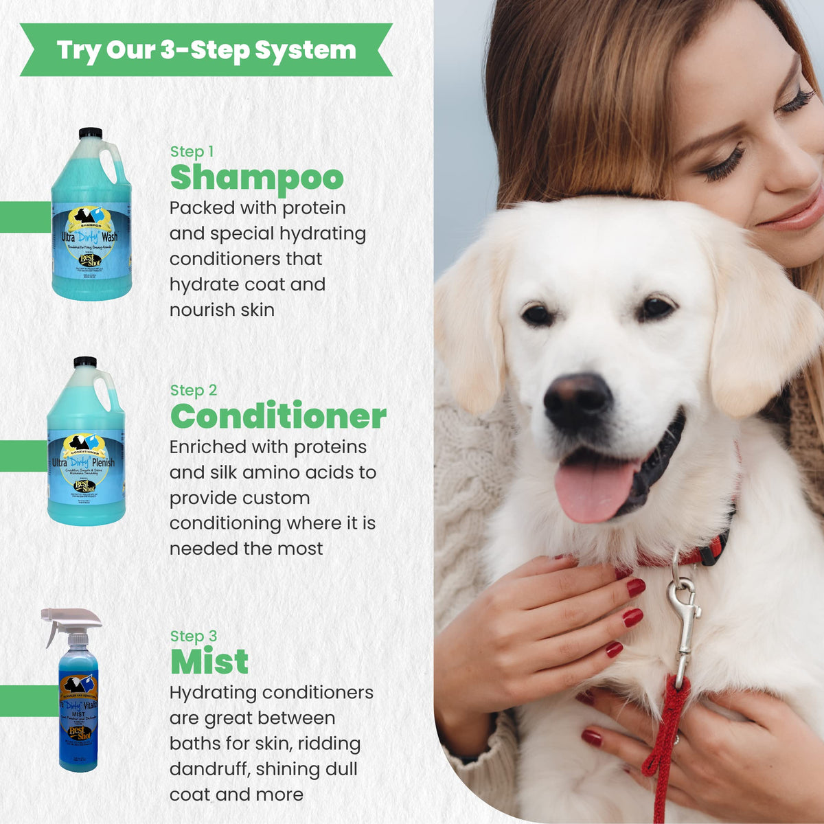 Soap-Free Quick-Rinsing Dog and Cat Shampoo 1 Gallon X3782