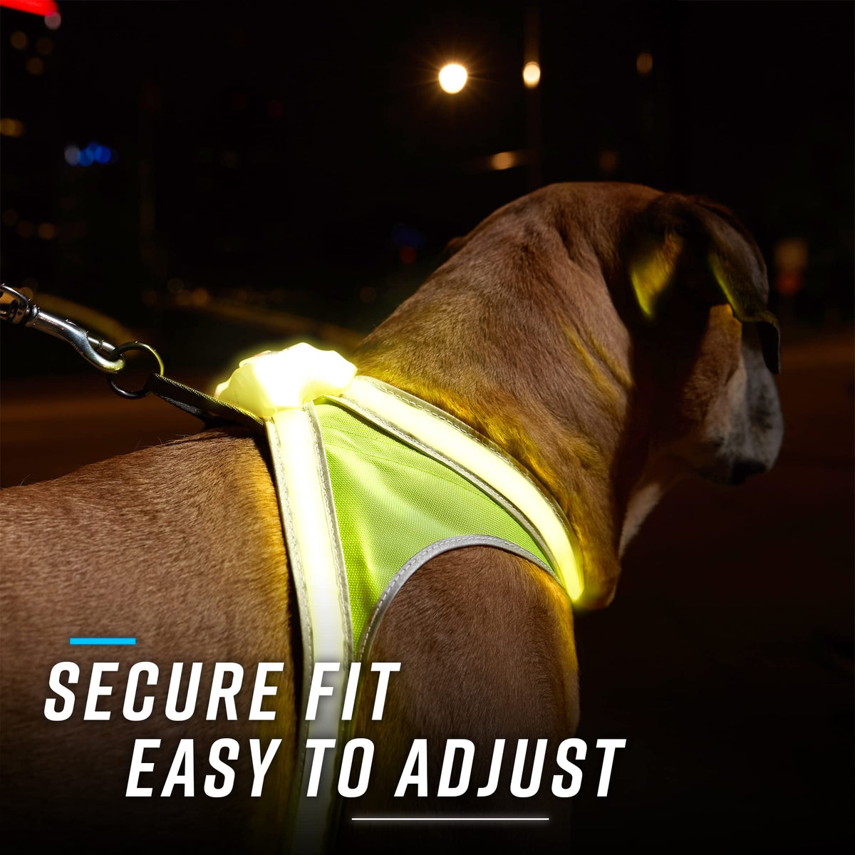 Reflective Light Up Dog Harness Large S515