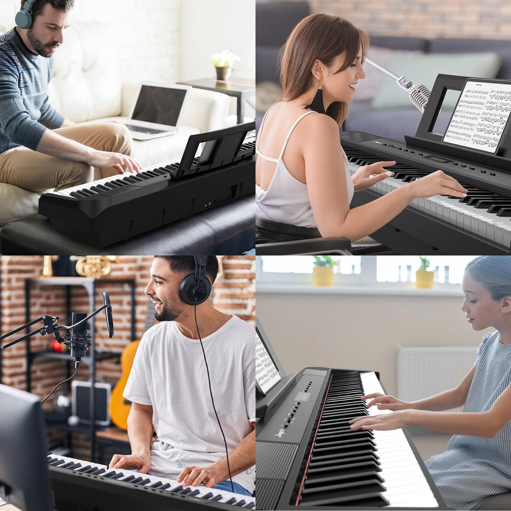 88-Key Weighted Hammer Action Digital Piano with Stand, Headphones, Carrying Case & Power Adapter X132652