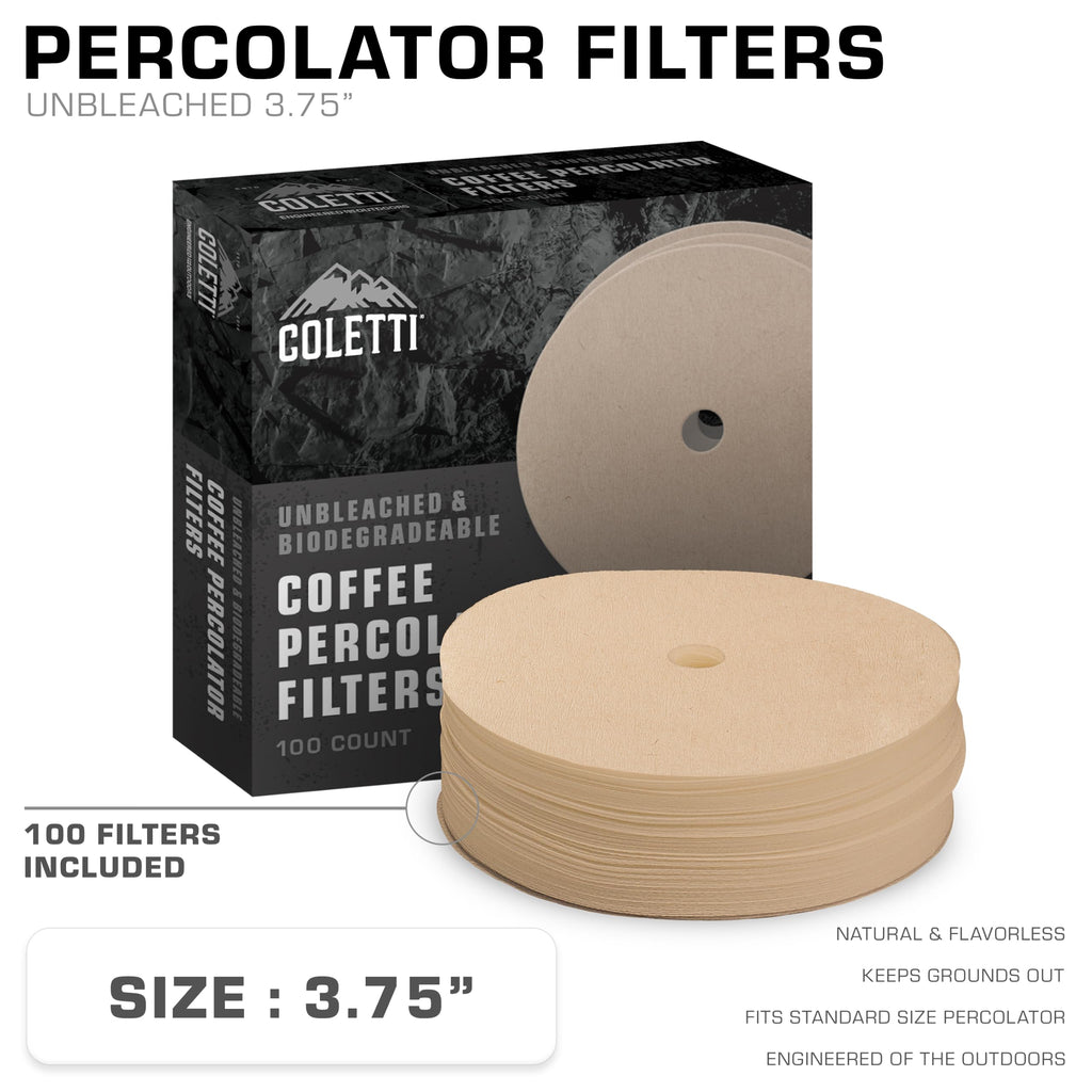 Percolator Coffee Pot with Glass Globes and Filters S444
