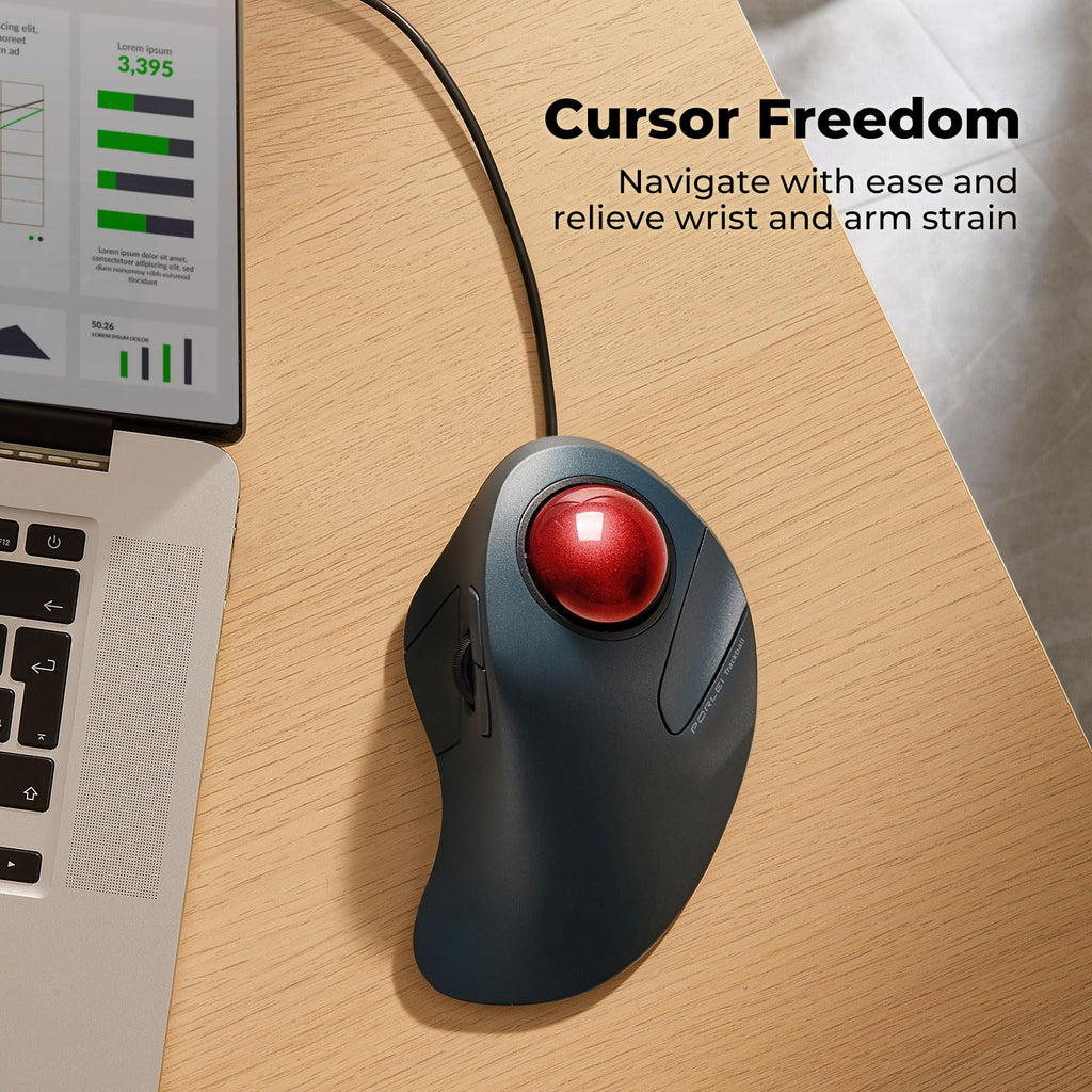 Ergonomic Trackball Mouse V386895