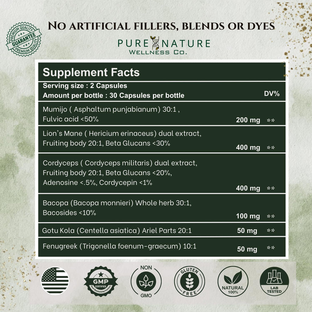 Organic Mushroom Complex Nootropic U420218