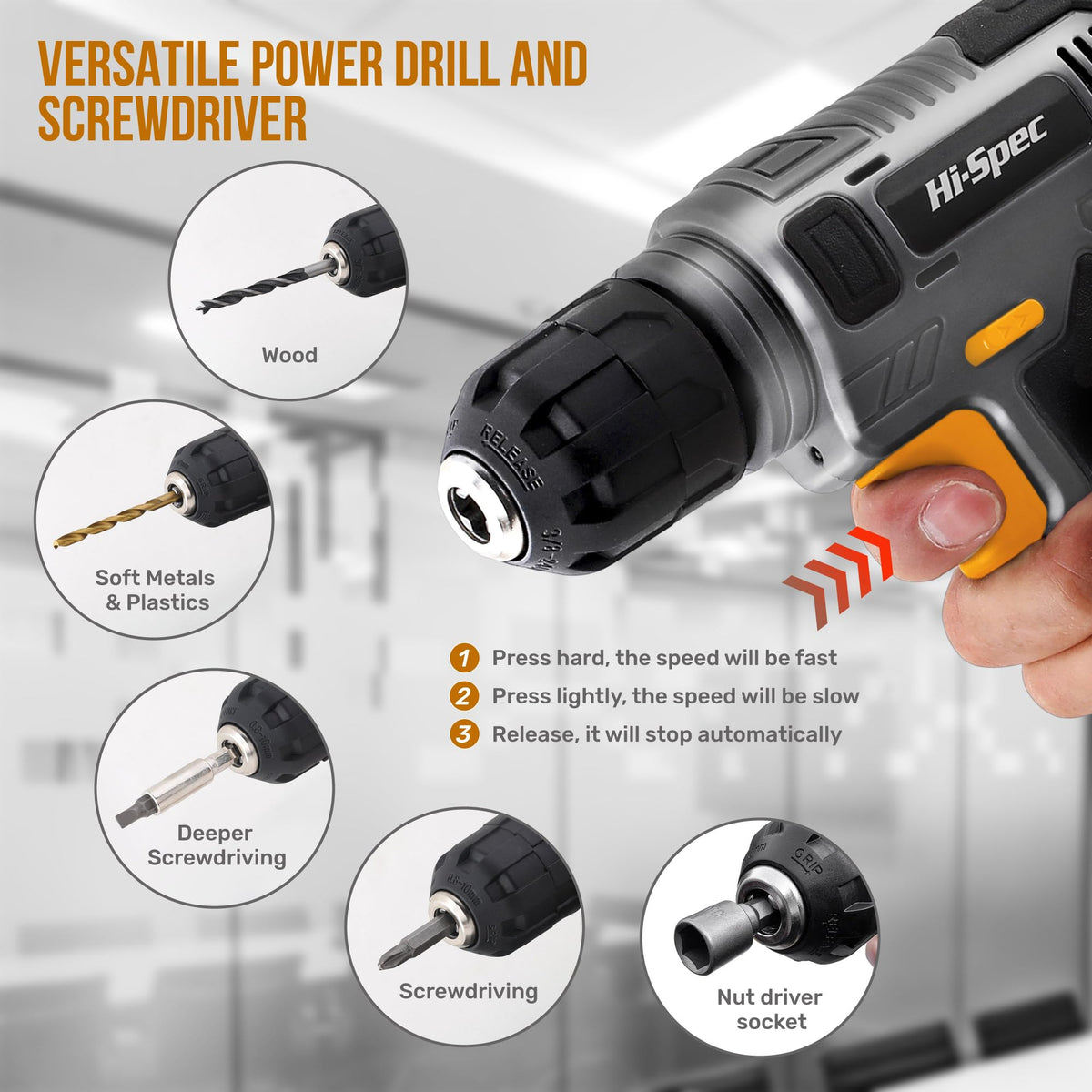 8V Cordless Drill Set & Household Tool Kit Q37163