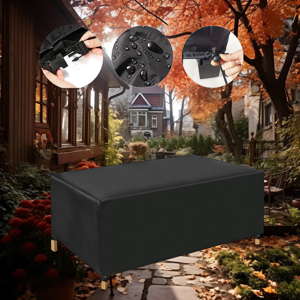 Waterproof Outdoor Furniture Cover 420D, 47"L x 22"W x 30"H Black P687