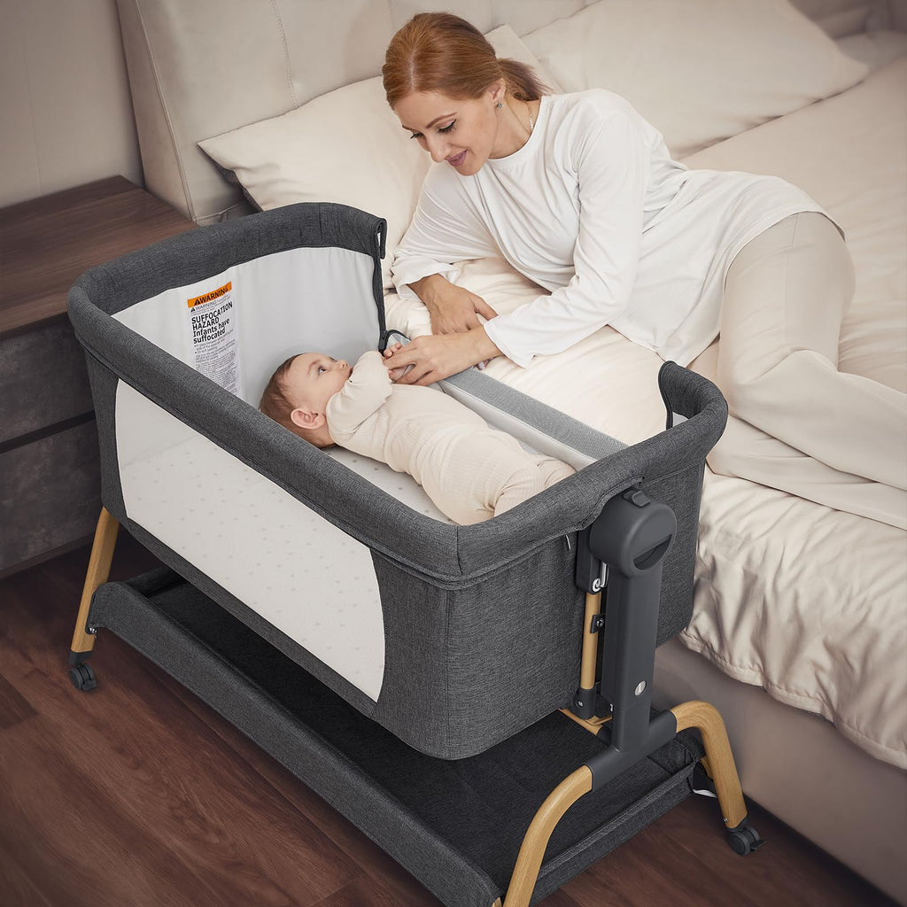 3-in-1 Dark Grey Baby Bassinet X993051