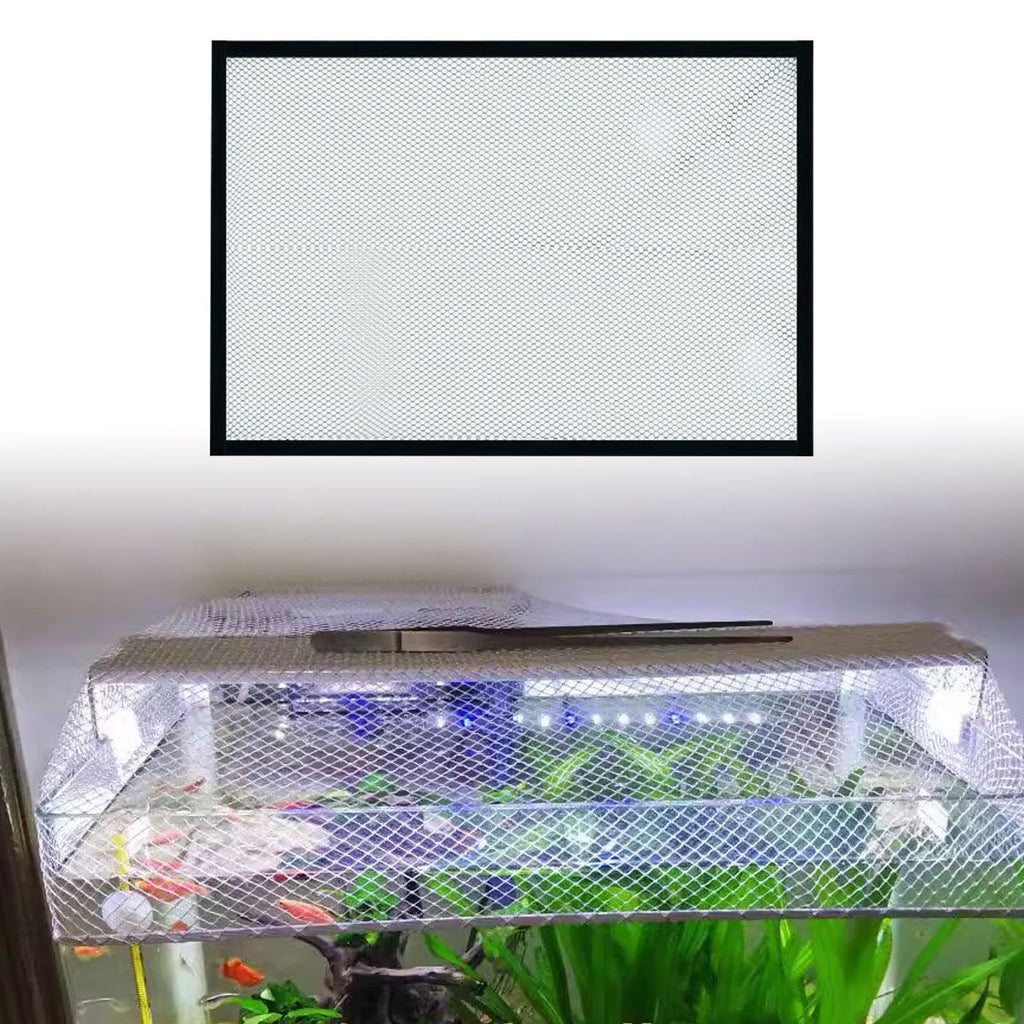 5mm Mesh Clear Aquarium Screen Top Cover 60x45cm Y839644