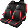 Car Seat Cover Black Red H4998