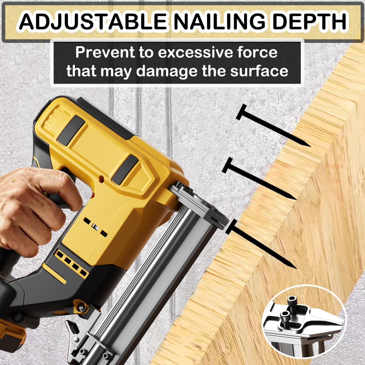 18 Gauge 2 in 1 Cordless Brad Nailer Staple Gun X19583