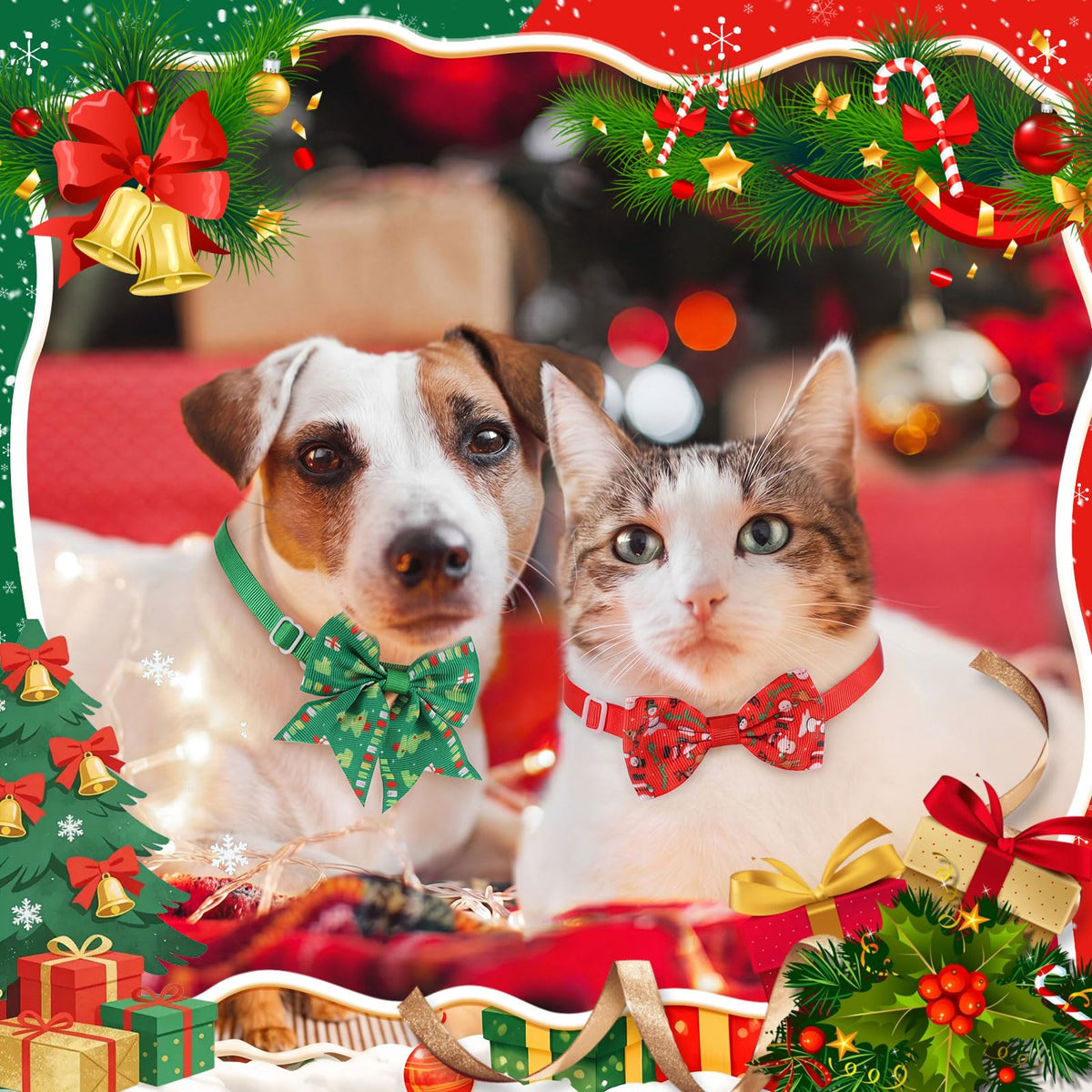 Fall Dog Bow Ties Collars 360 Pcs G609