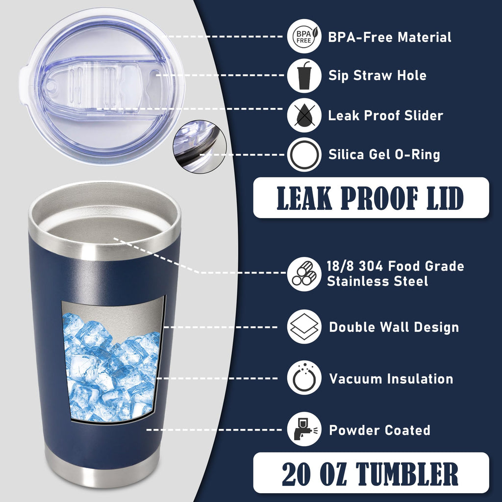 20oz Insulated Stainless Steel Tumbler with Lid L384