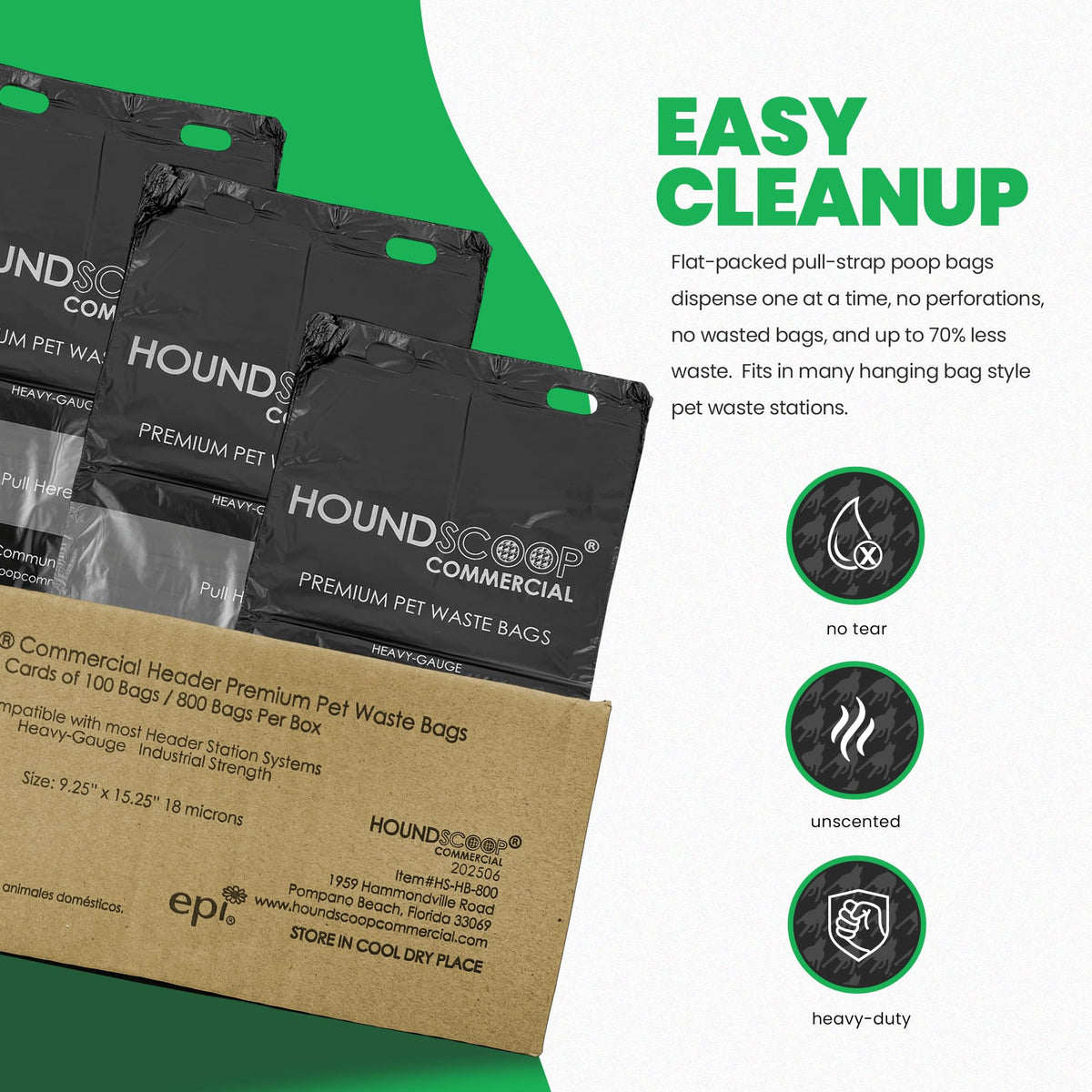 XL Pull-Strap Header Pet Waste Bags G146