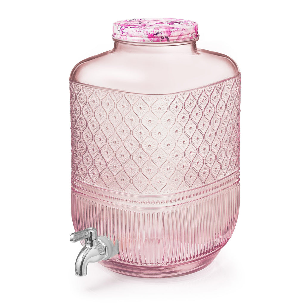 2 Gallon Glass Drink Dispenser V484