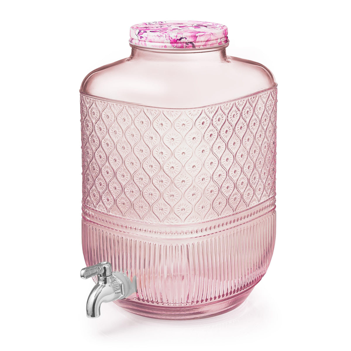 2 Gallon Glass Drink Dispenser V484