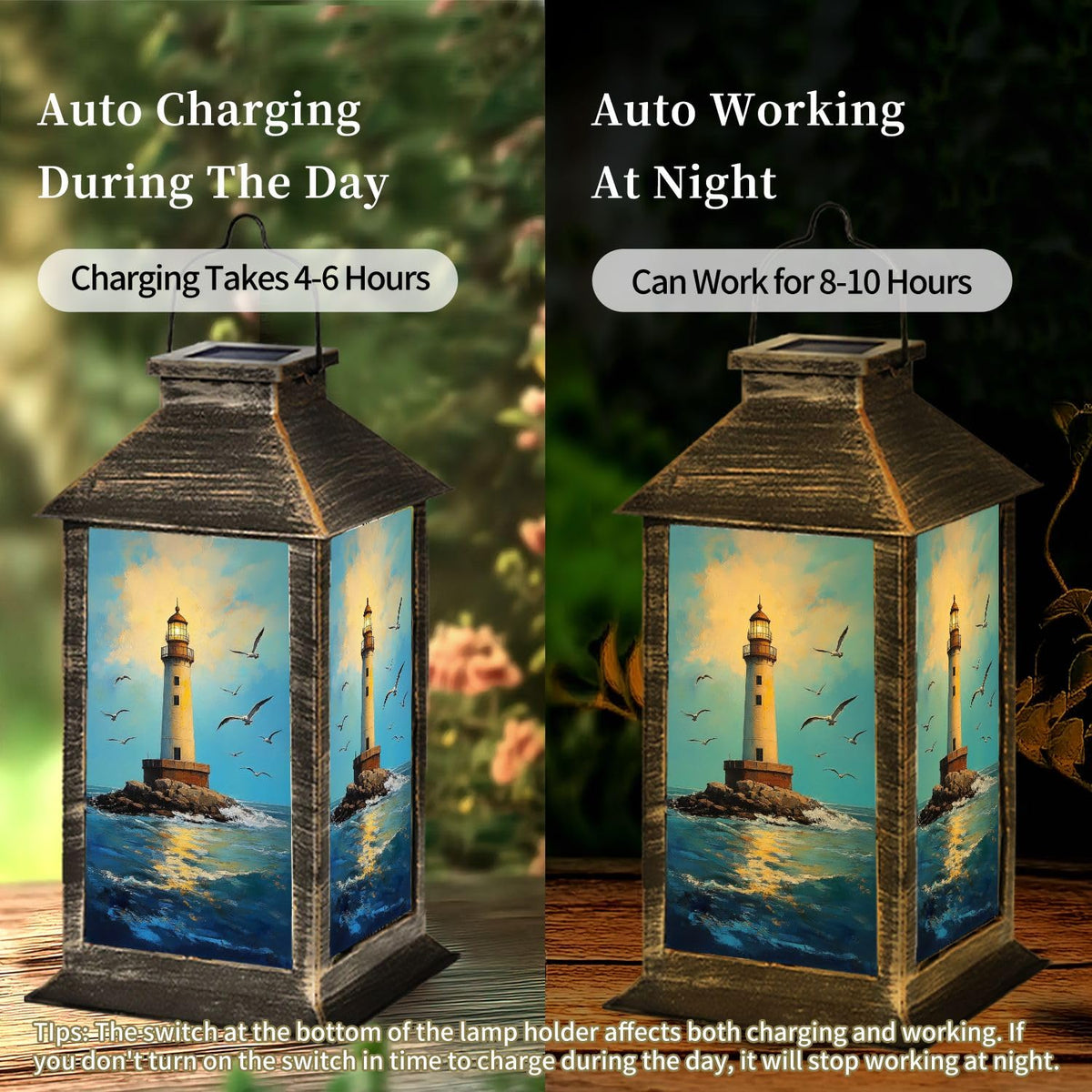 Waterproof Solar Powered Hanging Lantern U26959